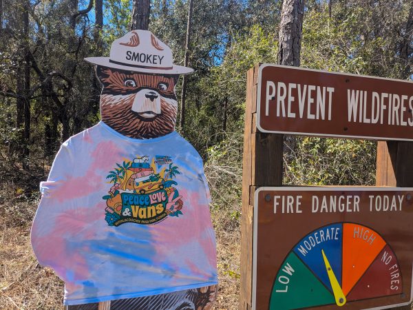 smokey-the-bear-with-peace-love-vans-shirt